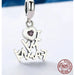 925 Sterling Silver i Love My Family Heart Dangle Charms Fit