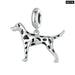 925 Sterling Silver Lovely Pet Series Poodle Hanging Bead