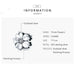 925 Sterling Silver Metal Flower Beads Charm For Women