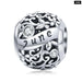 925 Sterling Silver Month Stone Round Beads Fit Women Charm