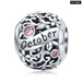 925 Sterling Silver Month Stone Round Beads Fit Women Charm