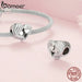 925 Sterling Silver Mother & Daughter Bead Affinity Heart