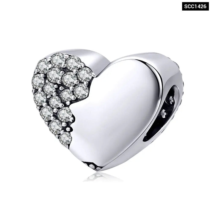 925 Sterling Silver Mother & Daughter Bead Affinity Heart