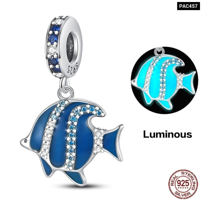 925 Sterling Silver Ocean Series Mermaids Shell Charms