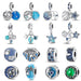 925 Sterling Silver Ocean Series Mermaids Shell Charms