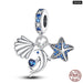 925 Sterling Silver Ocean Series Mermaids Shell Charms