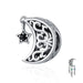 925 Sterling Silver Openwork Moon And Star Goodnight Charm