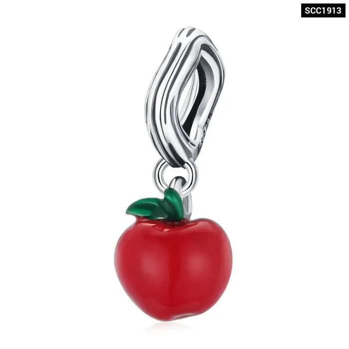 925 Sterling Silver Petite Little Pepper Red Plant Charm