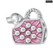 925 Sterling Silver Pink Lady Series Butterfly Hanging Bead