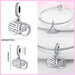 925 Sterling Silver Pink Series Heart Charms Beads Fit