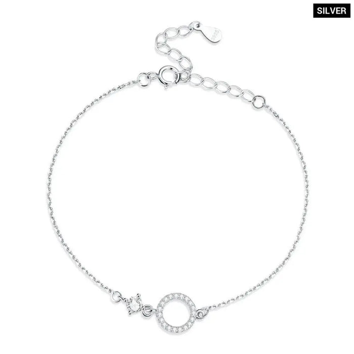 925 Sterling Silver Ring Bracelet For Women