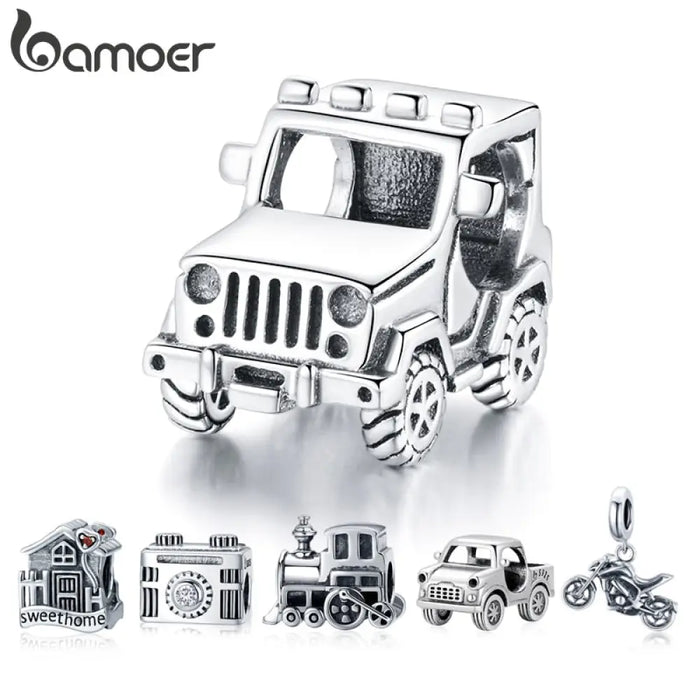 925 Sterling Silver Off-road Vehicle Charms For Women