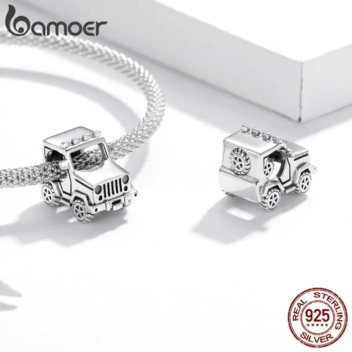 925 Sterling Silver Off-road Vehicle Charms For Women