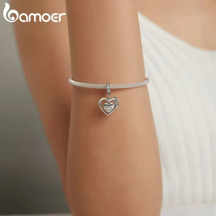 925 Sterling Silver Shining Infinite Love Charm Forever