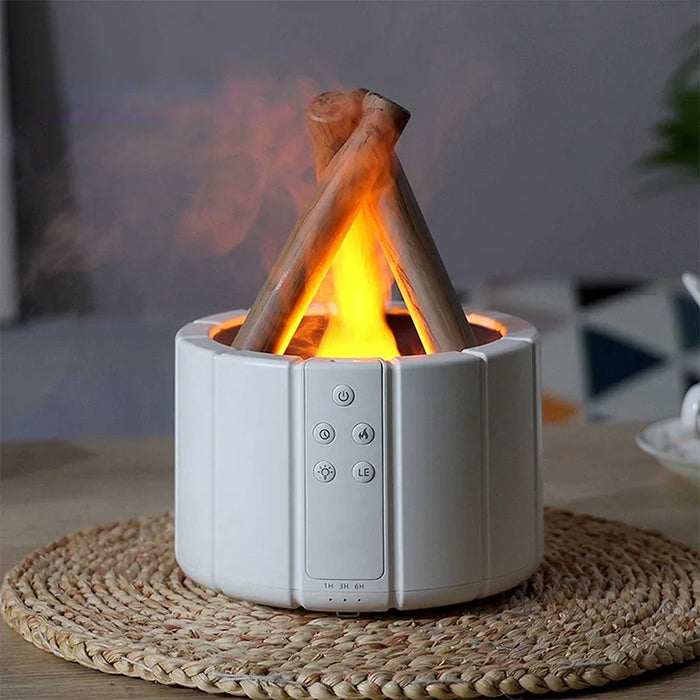 H9 Usb Air Humidifier Aroma Diffuser With Fire Flame Light