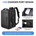 Mens 17 Inch Expandable Laptop Backpack with Usb Charging