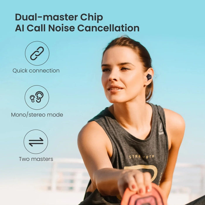 Wireless Bluetooth 5.2 Dual-master Chip 20H Battery Life Earphones