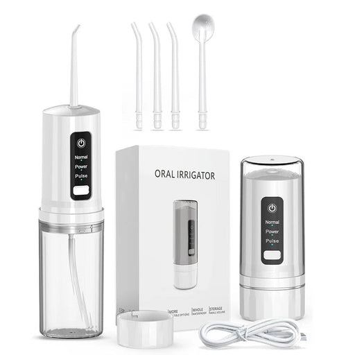 Portable Dental Water Flosser With 4 Nozzles