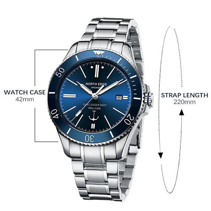 Mens 42mm Sapphire Glass Miyota 8215 Waterproof Mechanical Wrist Watch