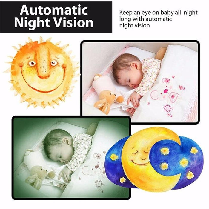 2.0 Inch Lcd Screen Hassle-Free Portable Baby Monitor Support Two Way Talk Back Night Vision