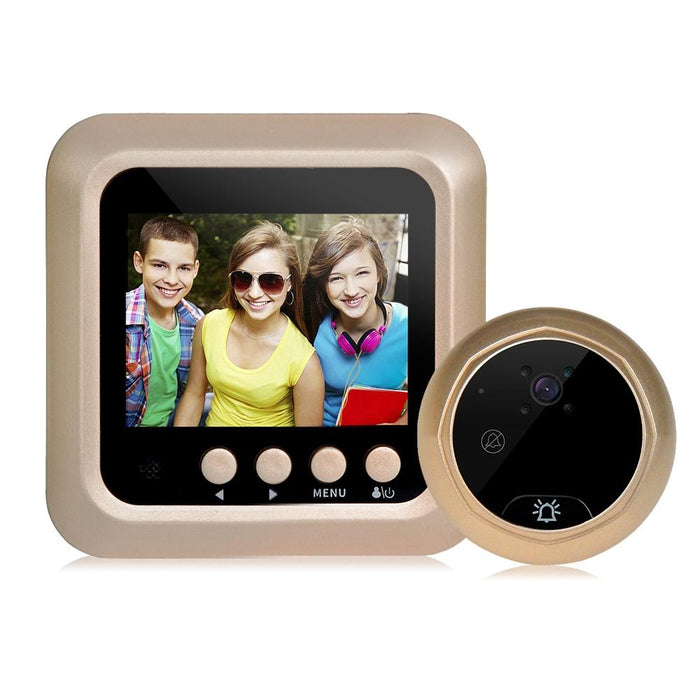 2.4 Inch Screen 2.0Mp Security Camera No Disturb Peephole Viewer Doorbell Support Tf Card / Night Vision / Video Recording