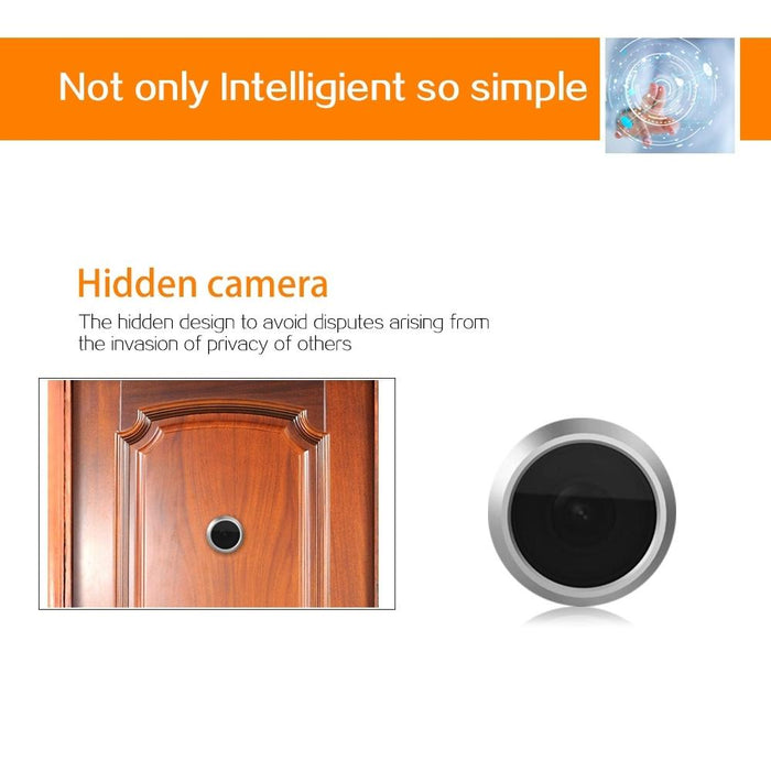 2.4 Inch Screen 2.0Mp Security Camera No Disturb Peephole Viewer Support Tf Card