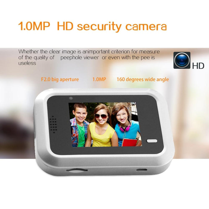 2.4 Inch Screen 2.0Mp Security Camera No Disturb Peephole Viewer Support Tf Card