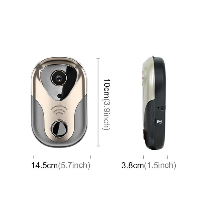 Smart Visual Wifi 1.3Mp Network Hd Intercom Doorbell Support Micro Sd Card & Night Vision