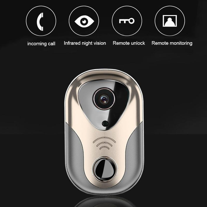 Smart Visual Wifi 1.3Mp Network Hd Intercom Doorbell Support Micro Sd Card & Night Vision