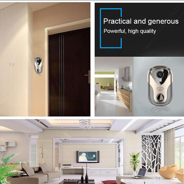 Smart Visual Wifi 1.3Mp Network Hd Intercom Doorbell Support Micro Sd Card & Night Vision