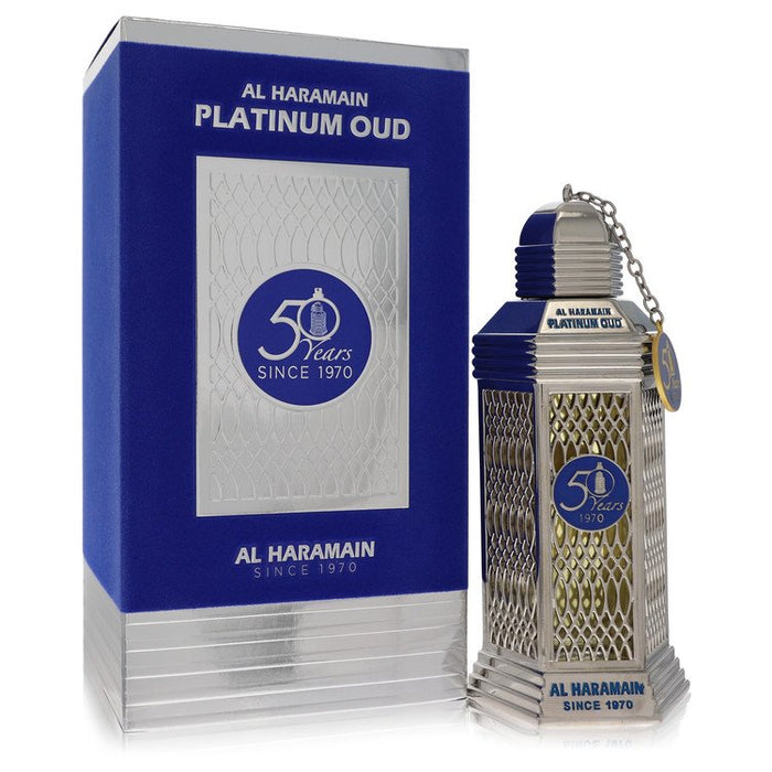 Al Haramain 50 Years Platinum Oud Eau De Parfum Spray By Al Haramain For Women-100 Ml