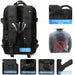 Mens 17 Inch Expandable Laptop Backpack with Usb Charging