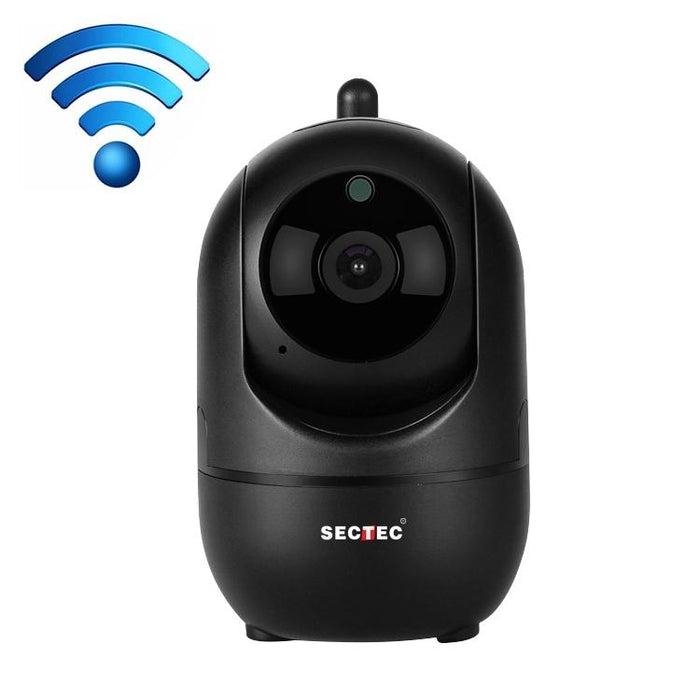 Black Camera Indoor Home Wireless Wifi Intelligent Automatic Tracking Hd Network Surveillance Camera