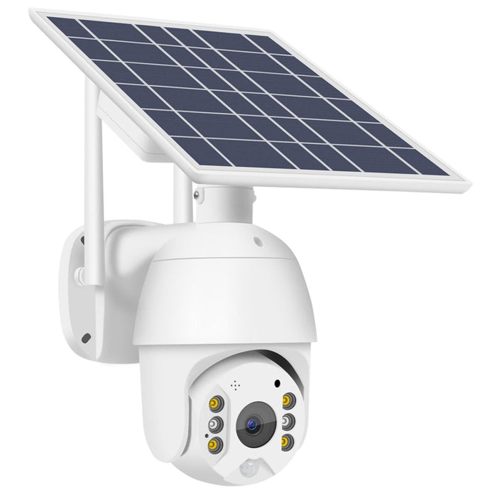 1080P Full Hd Solar Powered Wifi Camera Support Pir Alarm Night Vision Two Way Audio Tf Card