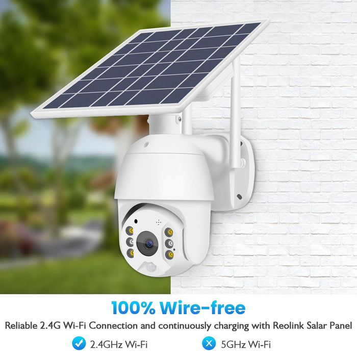 1080P Full Hd Solar Powered Wifi Camera Support Pir Alarm Night Vision Two Way Audio Tf Card