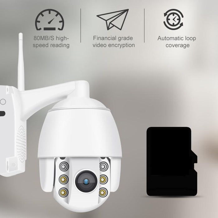 1080P Hd 360 Degrees Panoramic Wifi Day And Night Full-Colour Ip66 Waterproof Smart Camera Support Motion Detection / Two-Way Voice / Tf Card