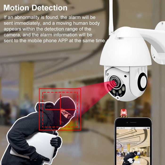 1080P Hd Full-Colour Night Vision Ip65 Waterproof Wifi Smart Camera Support Motion Detection / Tf Card