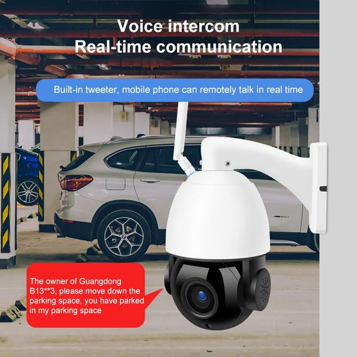 2.0 Million Pixels 1080P Hd 20X Zoom Wireless Wifi Dome Smart Camera Support Infrared Night Vision / Motion Detection / Voice Intercom / Tf Card