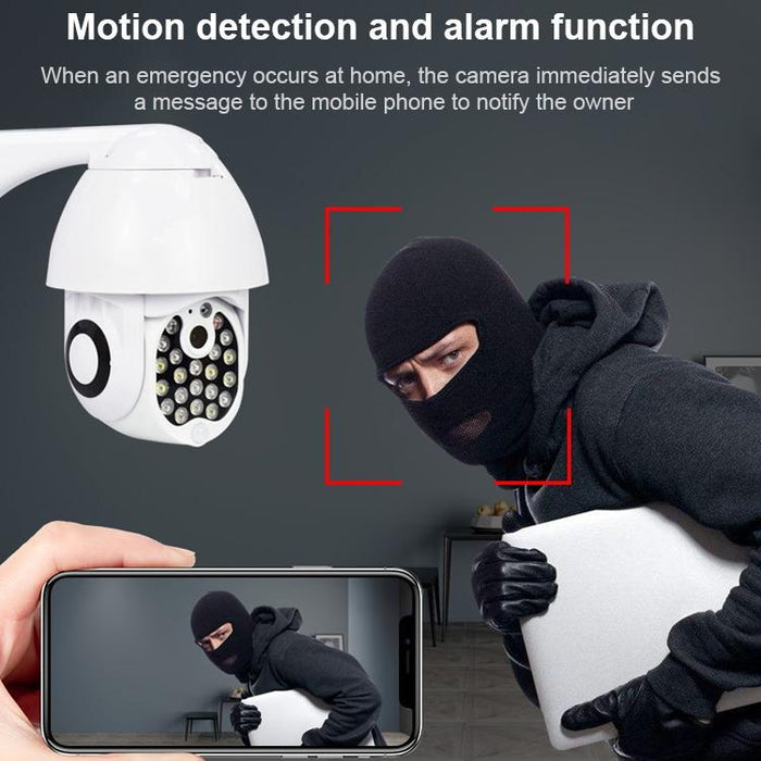 2 Million Pixels Wifi High-Definition Surveillance Camera Outdoor Dome Camera Support Night Vision & Two-Way Voice & Motion Detection