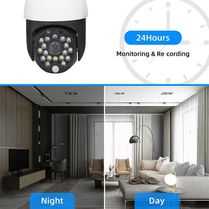 1080P Wifi High-Definition Surveillance Camera Outdoor Dome Camera Support Night Vision & Two-Way Voice & Motion Detection