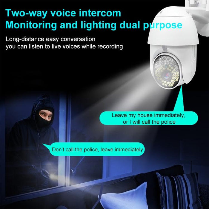 1080P Wifi High-Definition Surveillance Camera Outdoor Dome Camera Support Night Vision & Two-Way Voice & Motion Detection