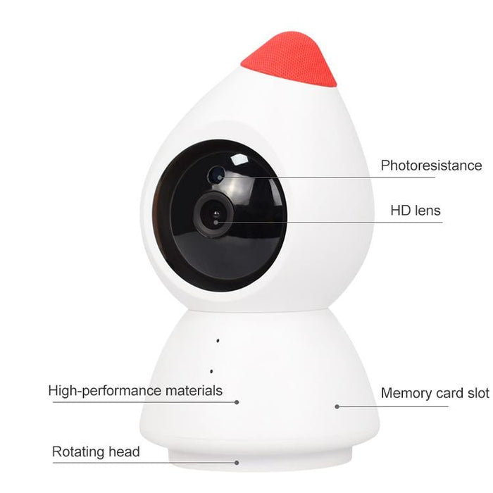 2 Million Pixels Hd Wireless Indoor Home Little Red Riding Hood Camera Support Motion Detection & Infrared Night Vision & Micro Sd Card