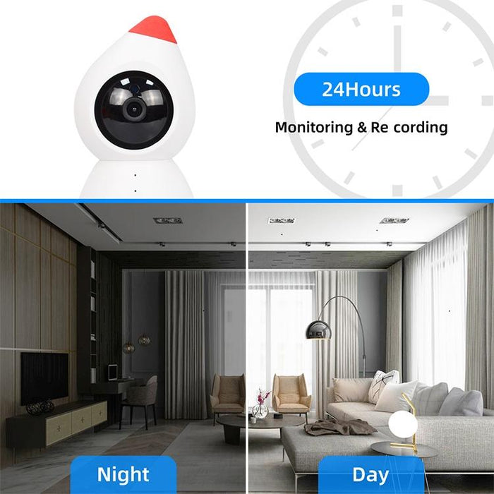 2 Million Pixels Hd Wireless Indoor Home Little Red Riding Hood Camera Support Motion Detection & Infrared Night Vision & Micro Sd Card