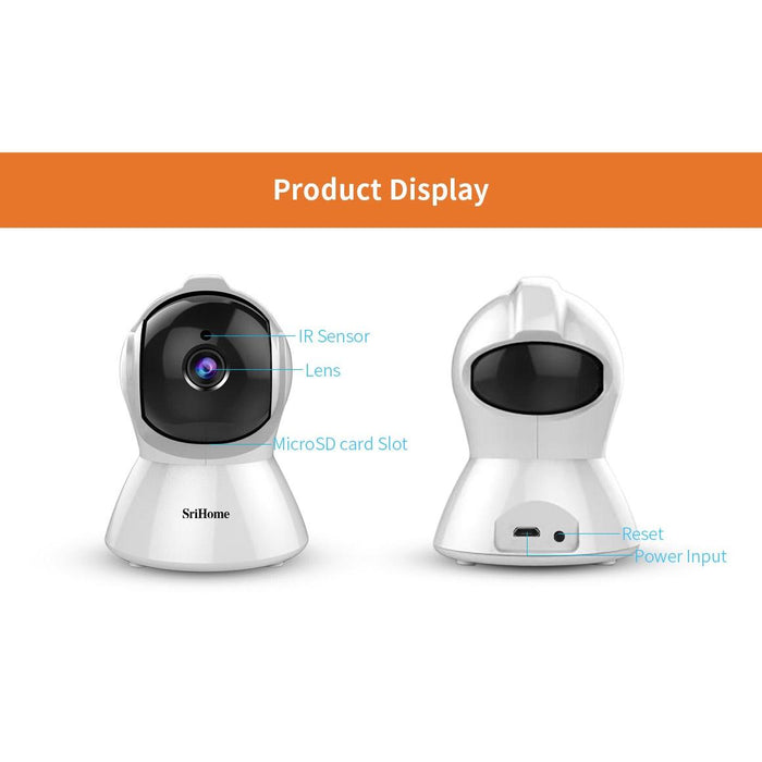 2.0 Million Pixels 1080P Hd Ai Auto-Tracking Ip Camera Support Two Way Audio / Motion Tracking / Humanoid Detection / Night Vision / Tf Card