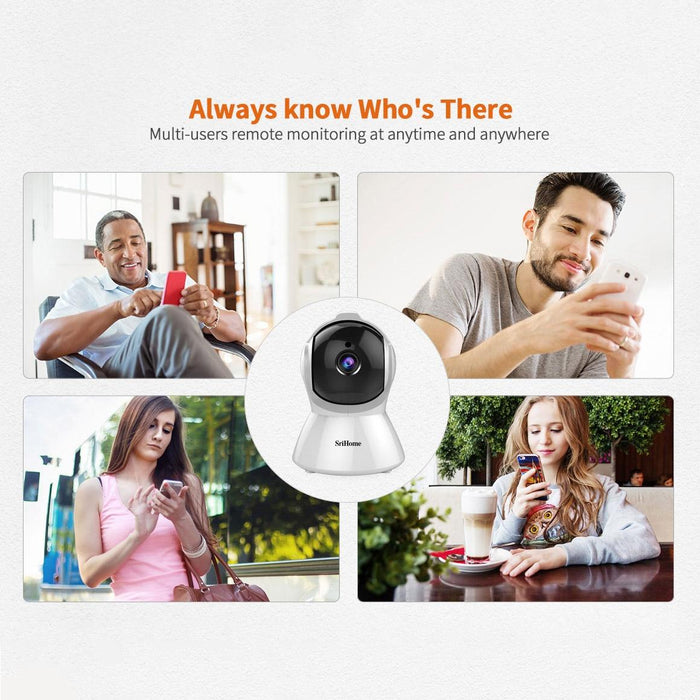 2.0 Million Pixels 1080P Hd Ai Auto-Tracking Ip Camera Support Two Way Audio / Motion Tracking / Humanoid Detection / Night Vision / Tf Card