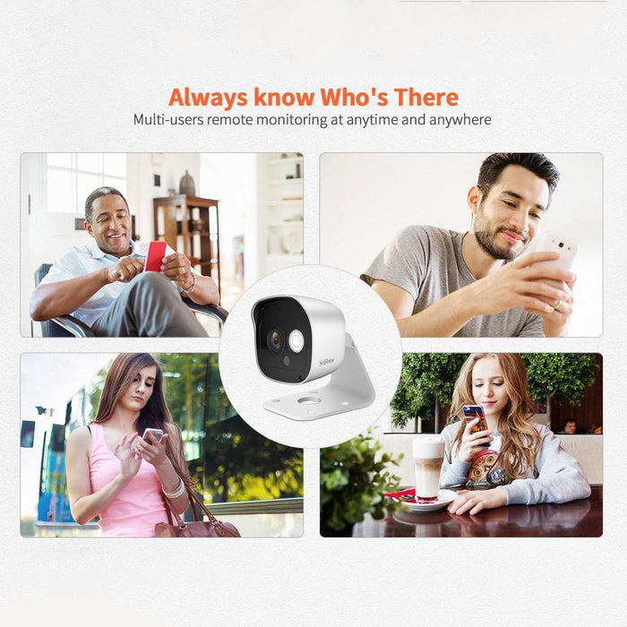 3.0 Million Pixels 1296P Hd Ai Camera Support Two Way Talk / Motion Detection / Humanoid Detection / Night Vision / Tf Card