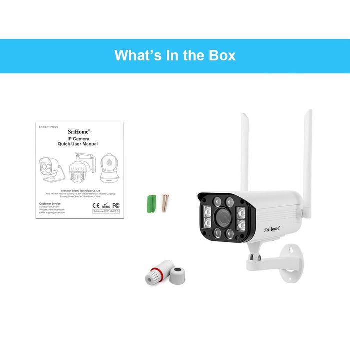 3.0 Million Pixels 1296P Hd Ip Camera Support Two Way Talk / Motion Detection / Night Vision / Tf Card