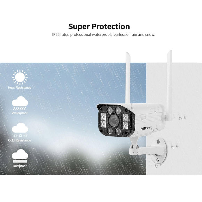 3.0 Million Pixels 1296P Hd Ip Camera Support Two Way Talk / Motion Detection / Night Vision / Tf Card