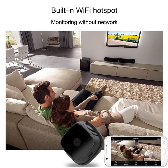 Hd 1280 X 720P 70 Degree Wide Angle Wireless Wifi Wearable Intelligent Surveillance Camera Support Infrared Right Vision & Motion Detection Alarm & Loop Recording & Timed Capture