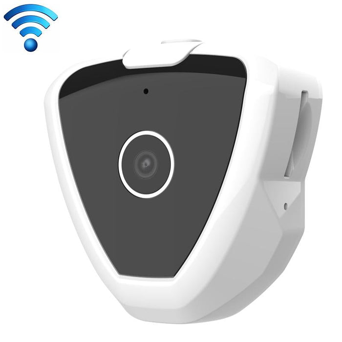 S6 Hd 1280 X 720P 70 Degree Wide Angle Wearable Wireless Wifi Intelligent Surveillance Camera Support Infrared Right Vision & Motion Detection Alarm & Loop Recording White